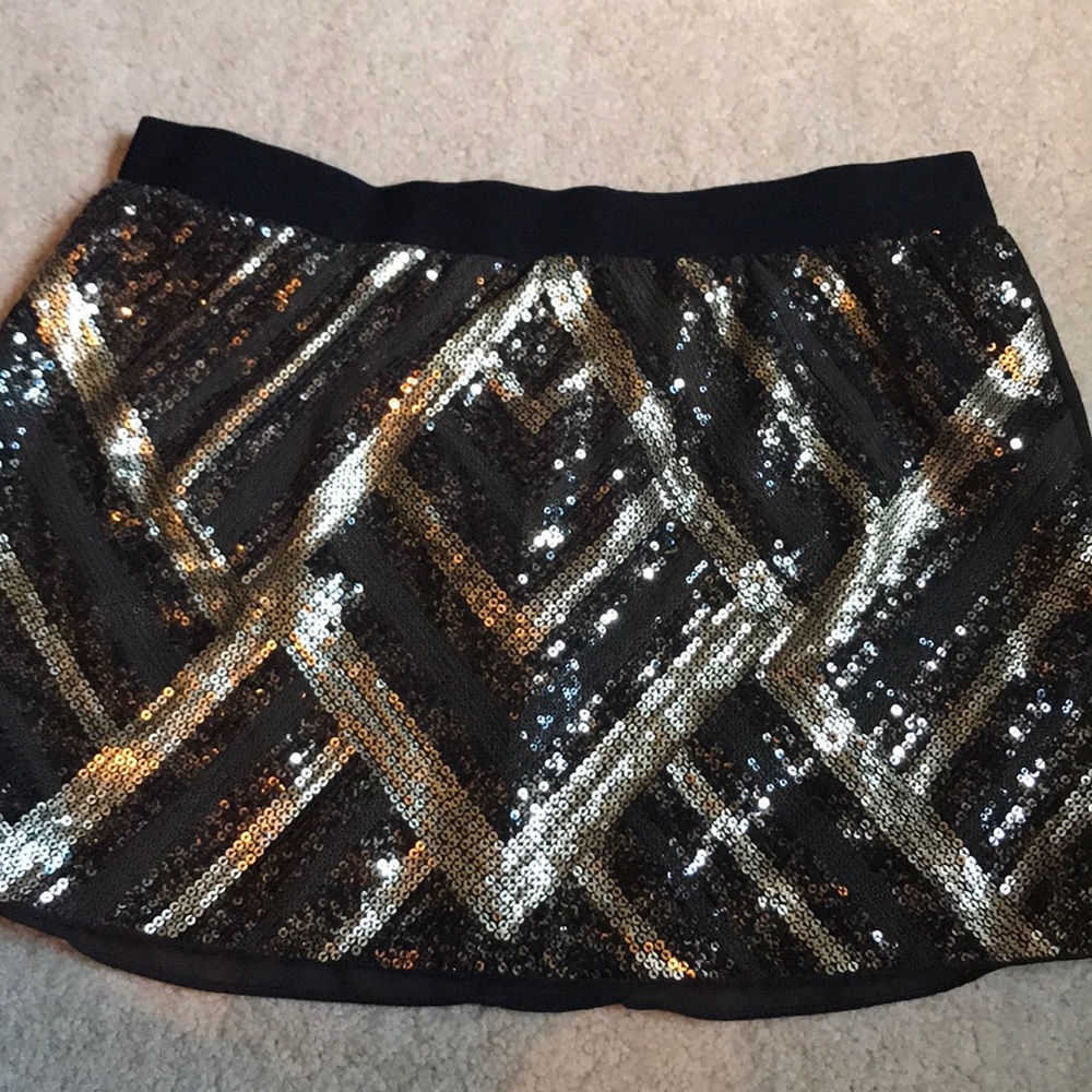 Sequin mini skirt